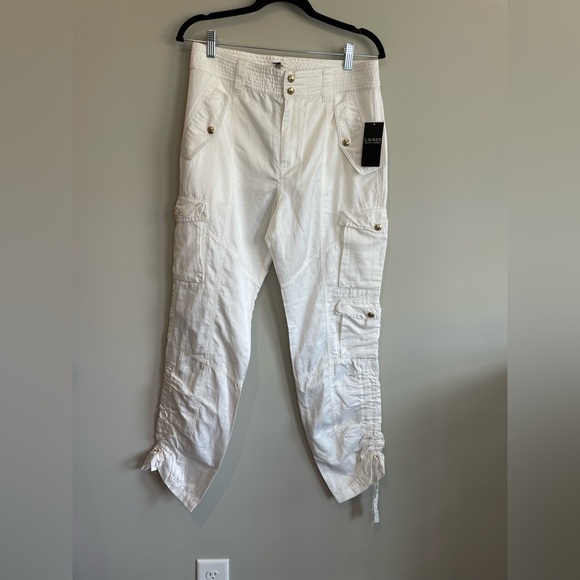 Lauren Ralph Lauren Shantung Cargo Pants - Picture 9 of 16